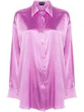 TOM FORD button-up satin shirt - Purple