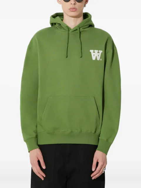 Wood Wood drawstring logo hoodie