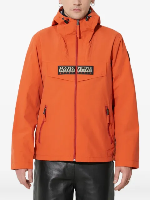 Napapijri logo-patch hooded jacket