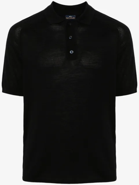 Paul & Shark buttoned virgin-wool polo shirt