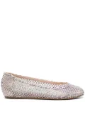 Le Silla Gilda rhinestone-embellished ballerina shoes - Neutrals