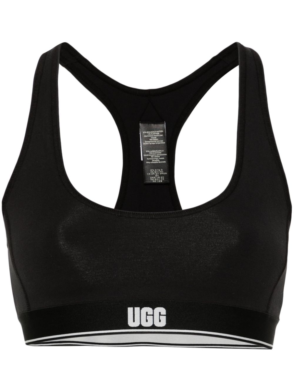 ugg brassière de sport missy à bande logo - noir