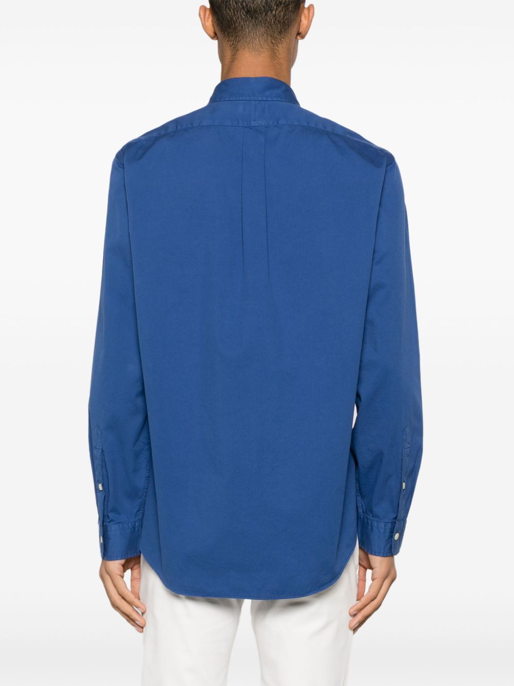 Polo Ralph Lauren Katoenen overhemd met borduurwerk Blauw