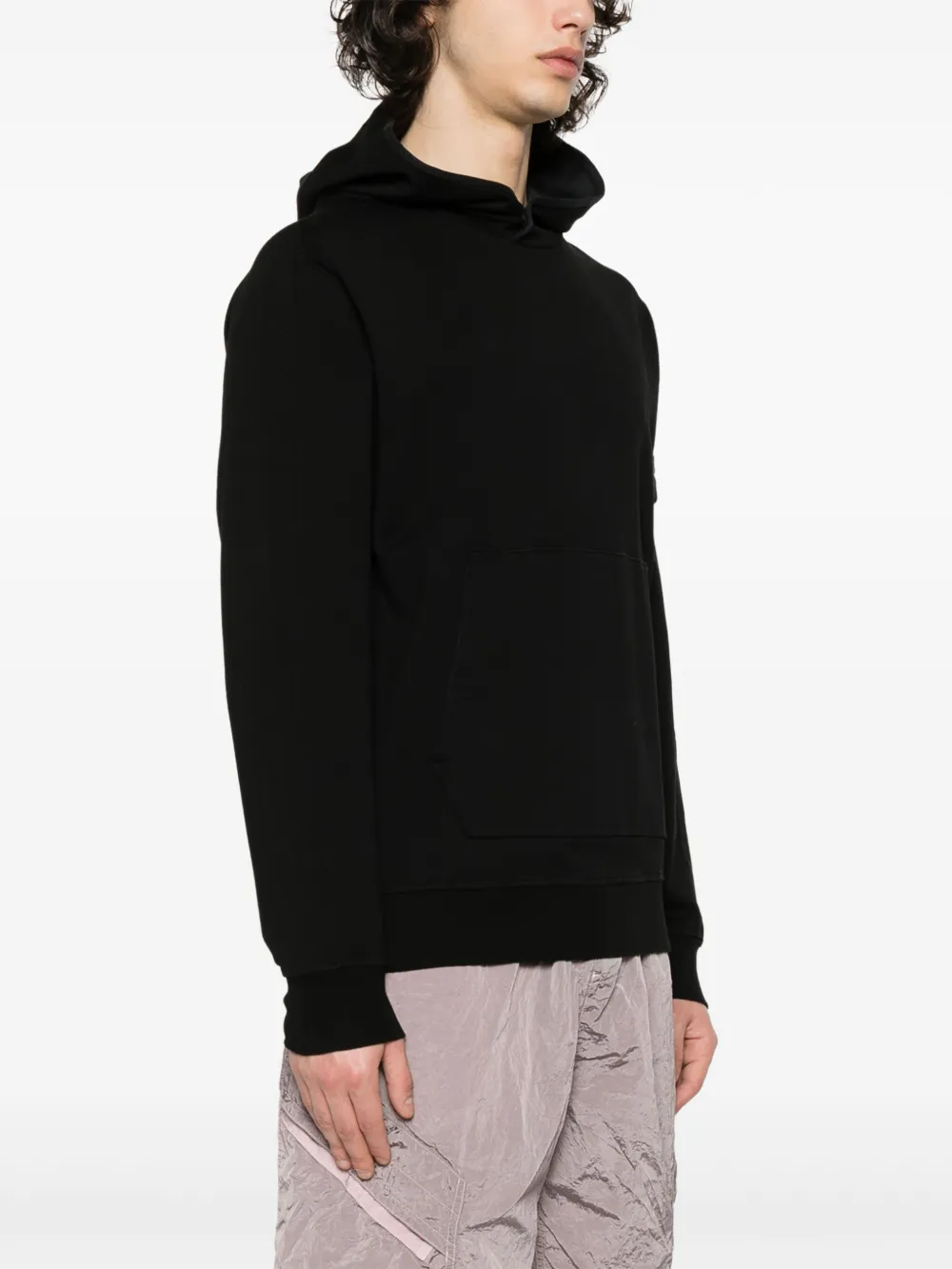 Stone Island Hoodie met Compass-logopatroon Zwart