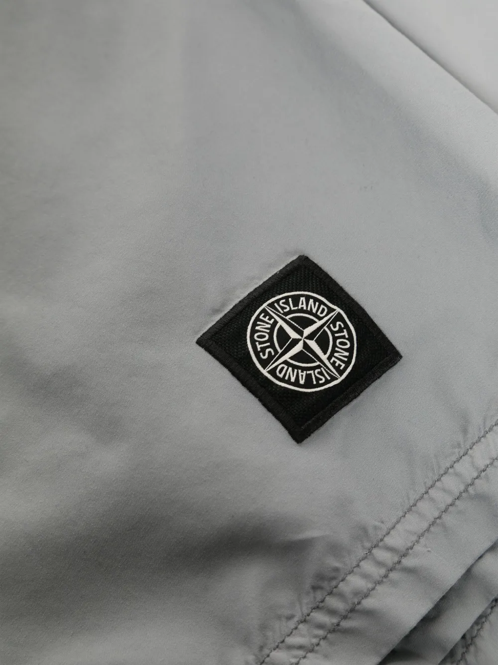 Stone Island Zwembroek met Compass-logopatch Grijs