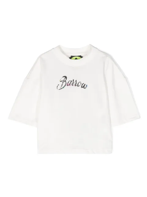 Barrow kids logo-print cotton T-shirt