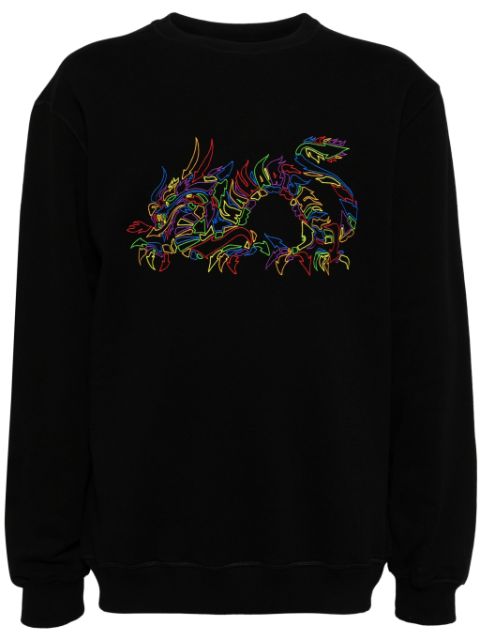 Maharishi Distorted Dragon organic cotton sweatshirt