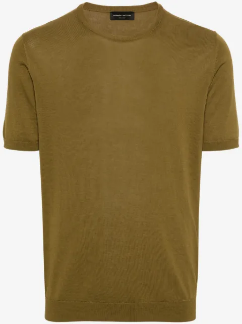 Roberto Collina ribbed shortsleeved jumper
