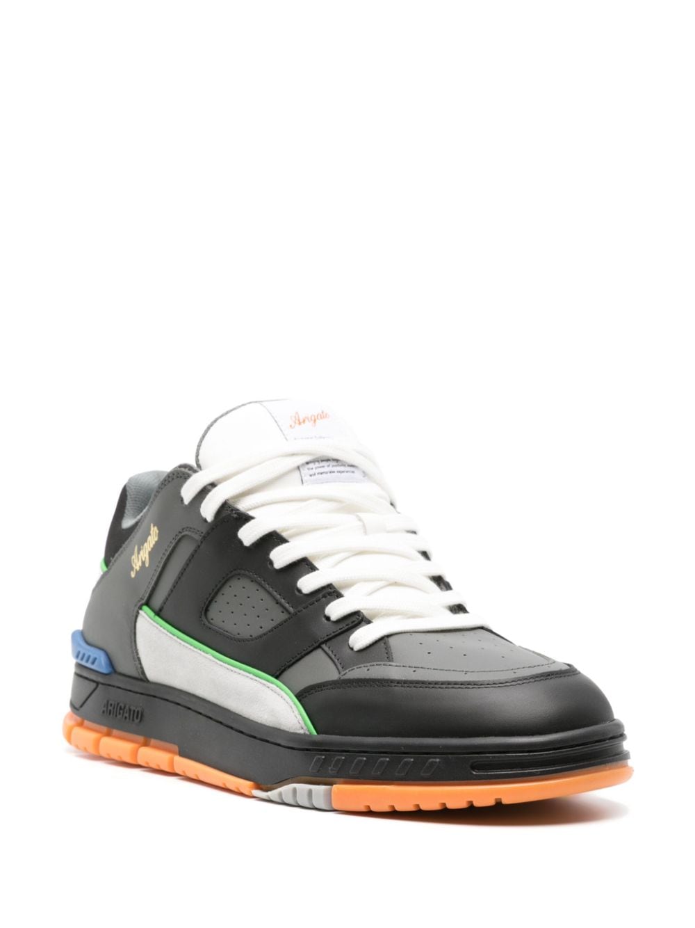 Shop Axel Arigato Area Leather Sneakers In Grey