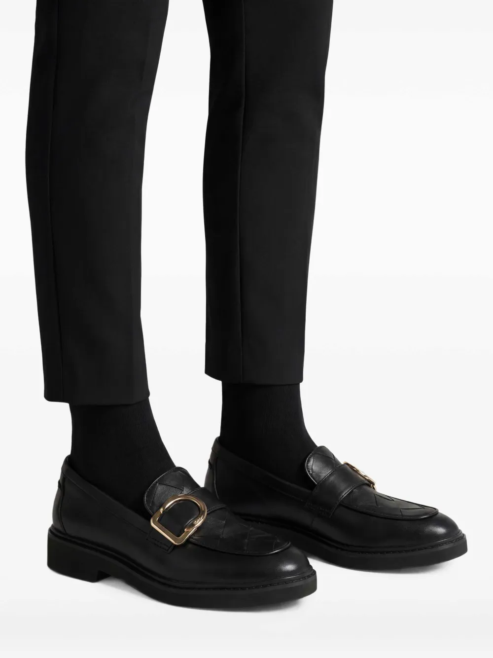  Clarks Mocasines Splend Penny - Negro 