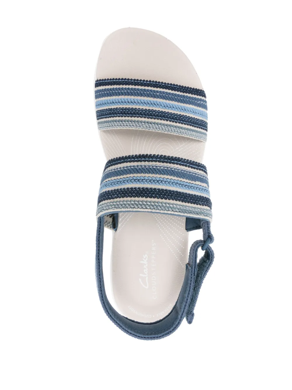 Shop Clarks Arla Stroll Flat Sandals In Blue