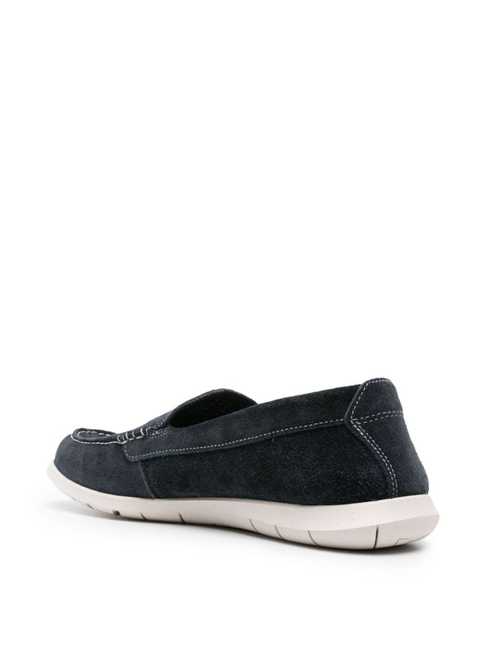 Shop Clarks Flexway Step Suede Loafers In Blue