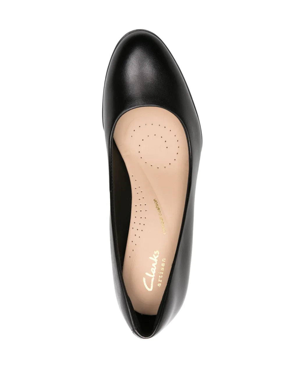 Shop Clarks Freva 85mm Leather Pumps In Black