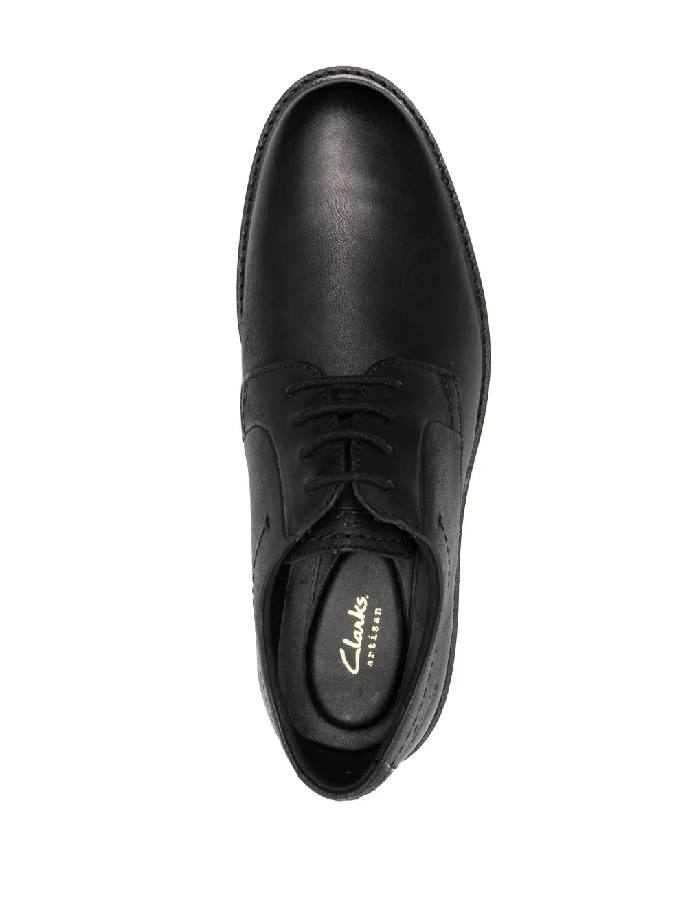 Shop Clarks Atticus Ltlace Leather Derby Shoes In Black