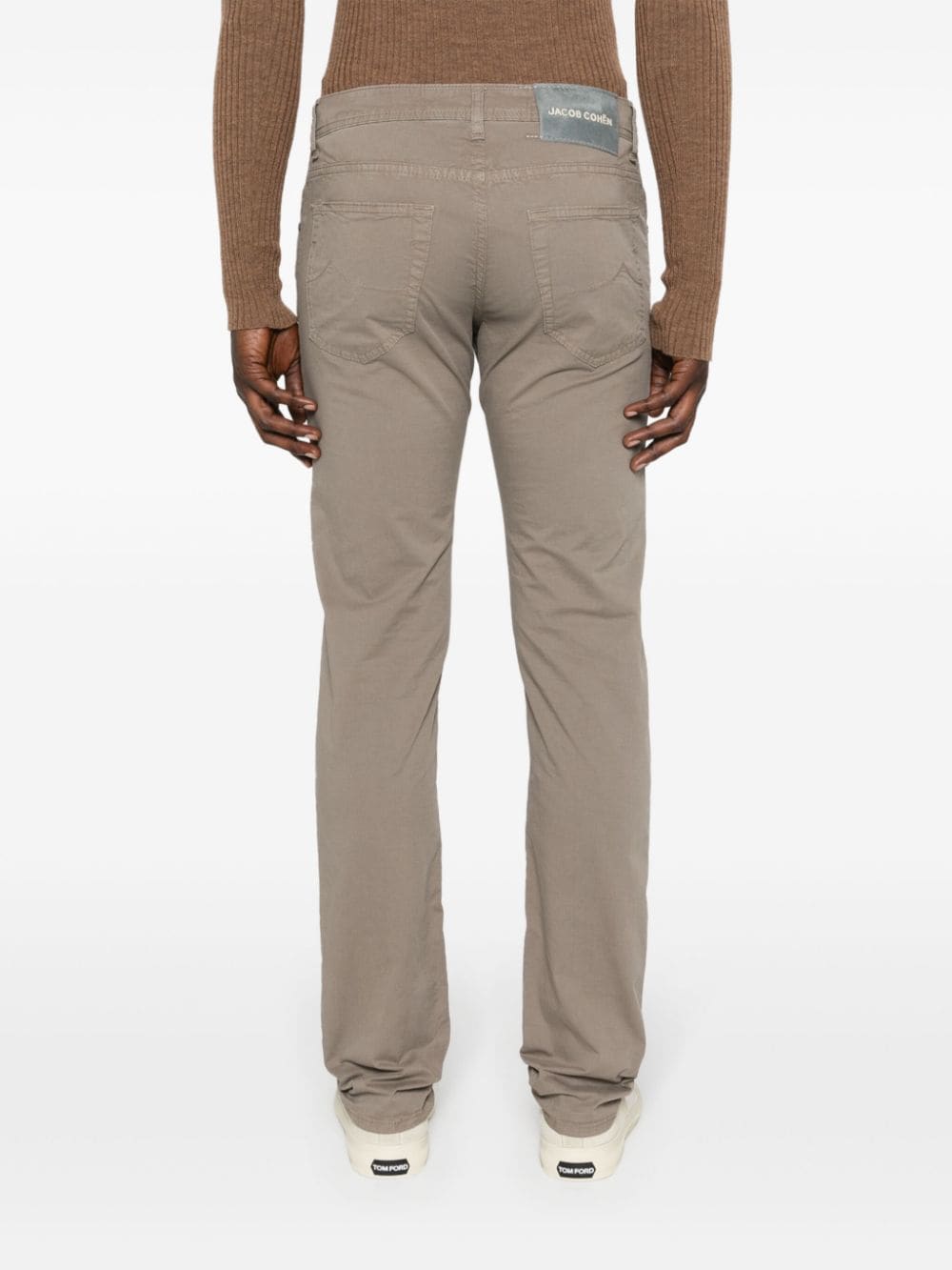 Shop Jacob Cohen Nick Slim-cut Trousers In Grey