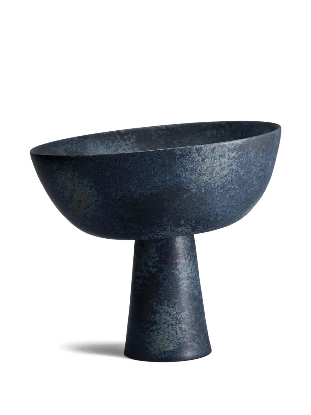 L'Objet medium Terra stand bowl (29cm x 30cm) | Black | Image 1