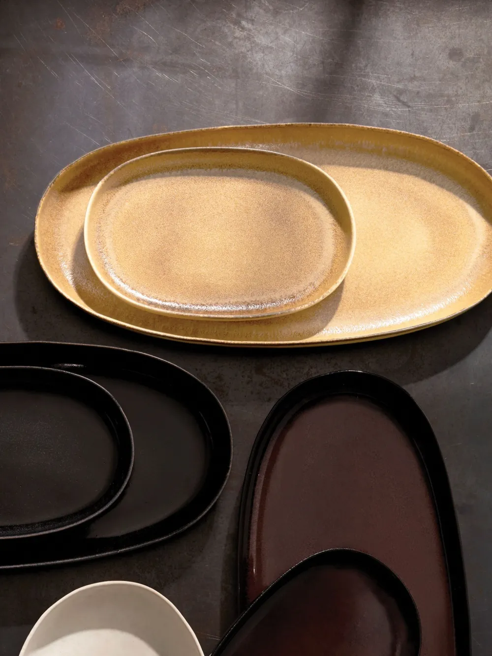  L'objet Small Terra Oval Plate (23cm X 15cm) - Brown 