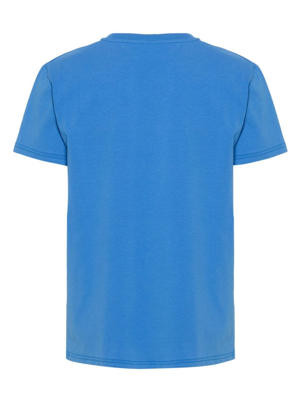 Shop Moschino Logo-lettering T-shirt In Blue