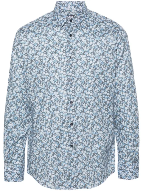 Karl Lagerfeld floral-print poplin shirt 