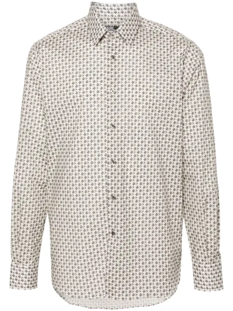 Karl Lagerfeld geometric-print long-sleeve shirt 