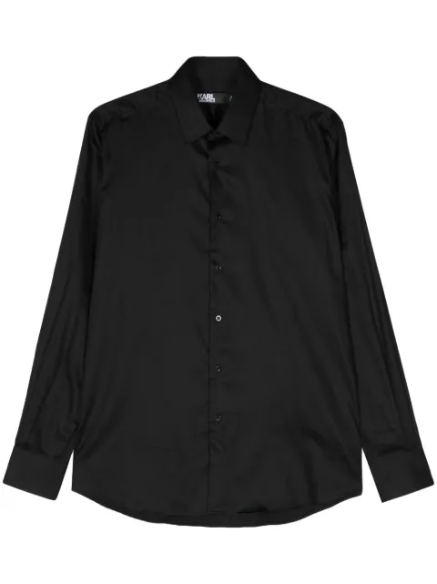 Karl Lagerfeld classic-collar poplin shirt