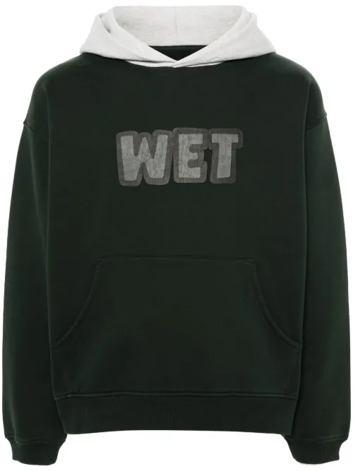 ERL hoodie à imprimé texte - Vert - ERL - Modalova