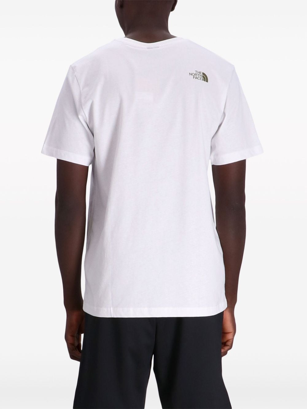 Shop The North Face Logo-print Cotton T-shirt In White