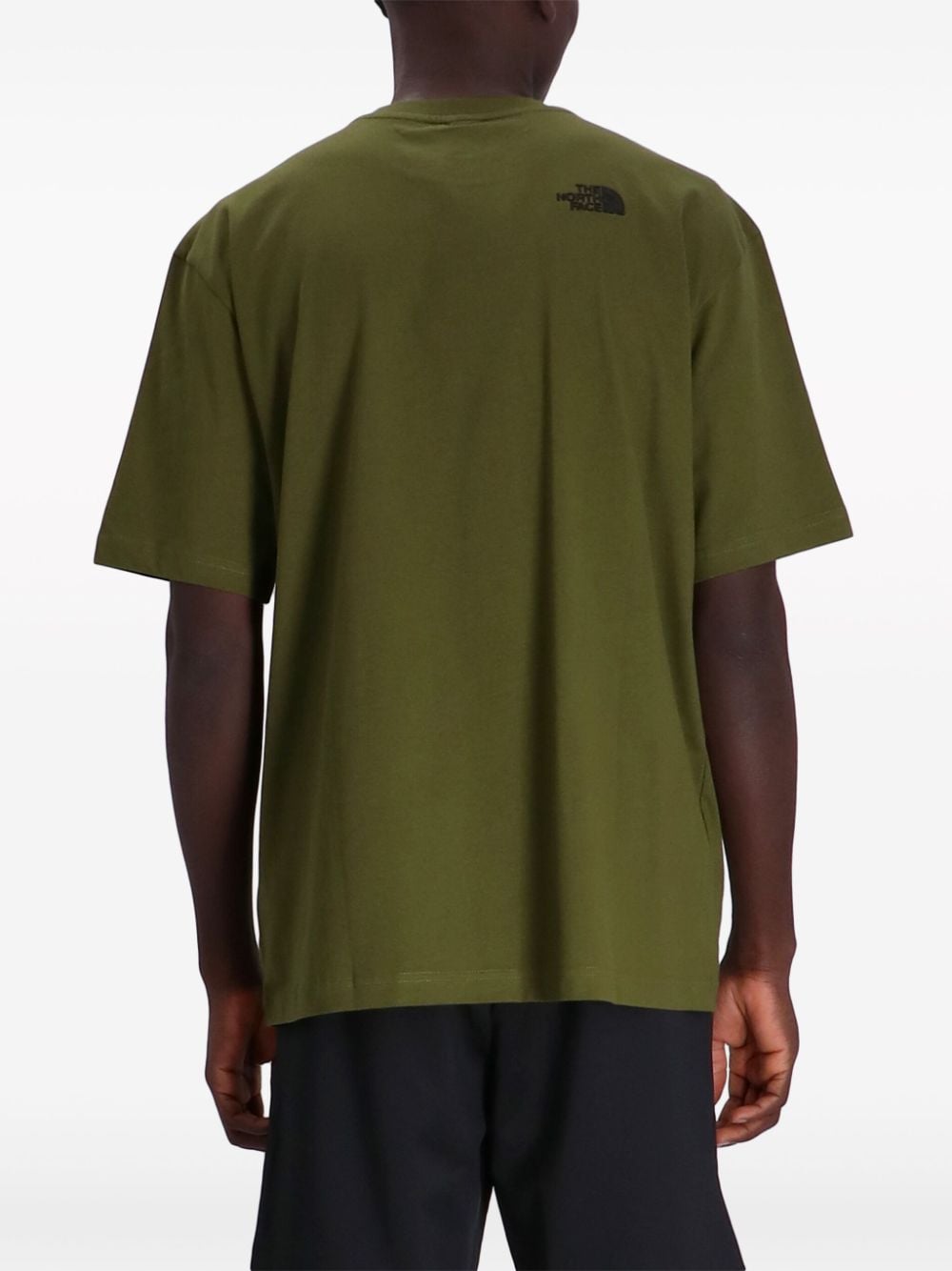 Shop The North Face Logo-print Cotton T-shirt In Green