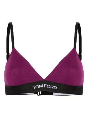 TOM FORD BRALETTE IN VELLUTO STRETCH Navy Woman