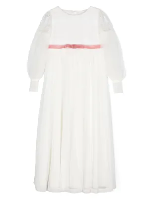 AMAYA diamond-pattern Tulle Dress | White | FARFETCH ZA