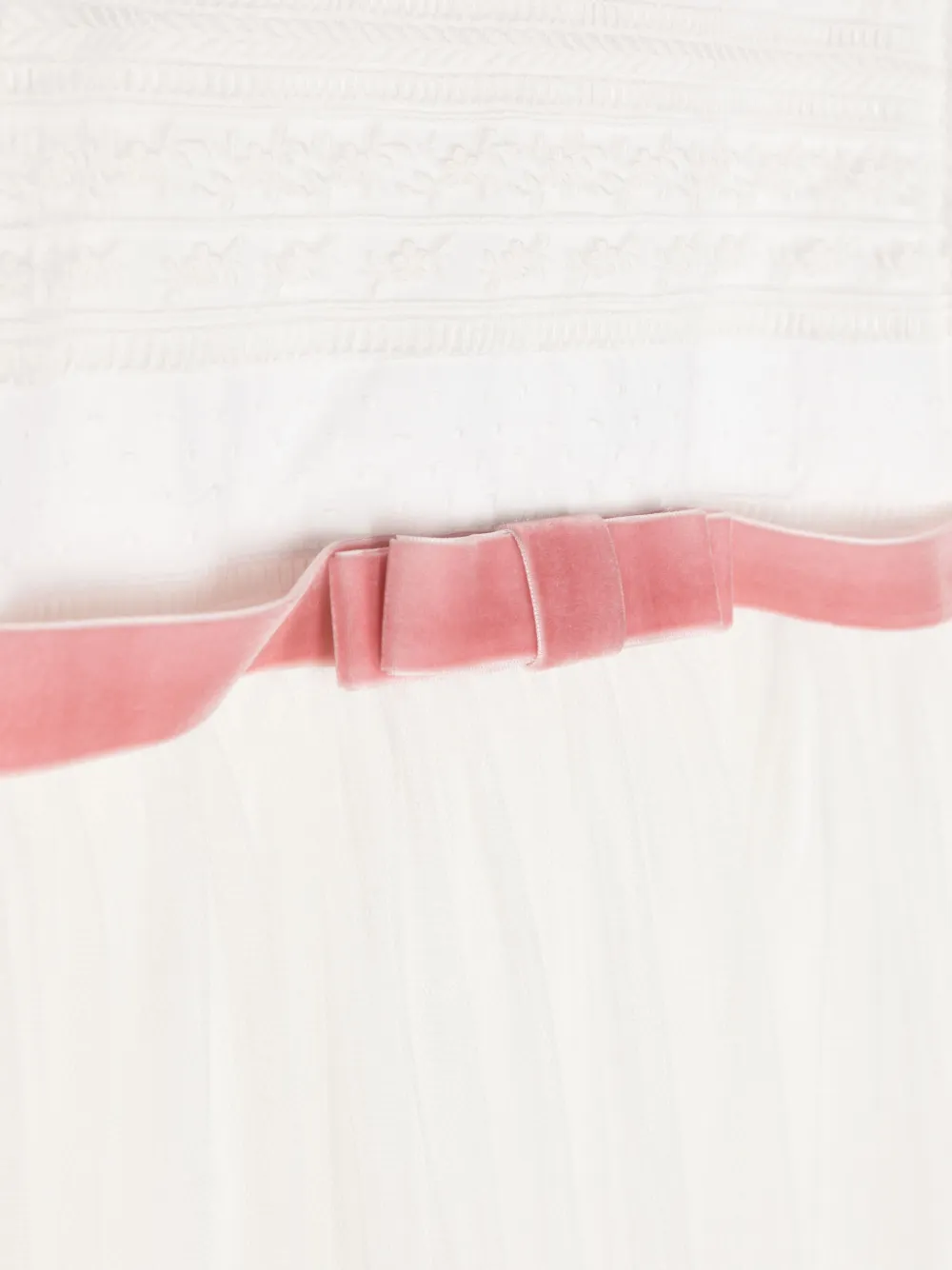 AMAYA Jurk met strikdetail Wit