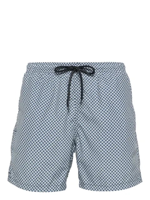 Drumohr shorts de playa con logo estampado