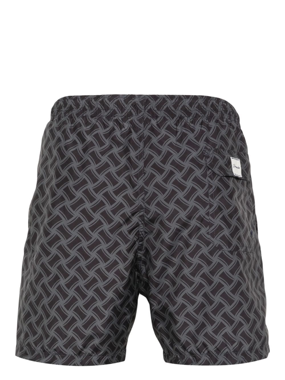 Shop Drumohr Logo-print Swim Shorts In Black