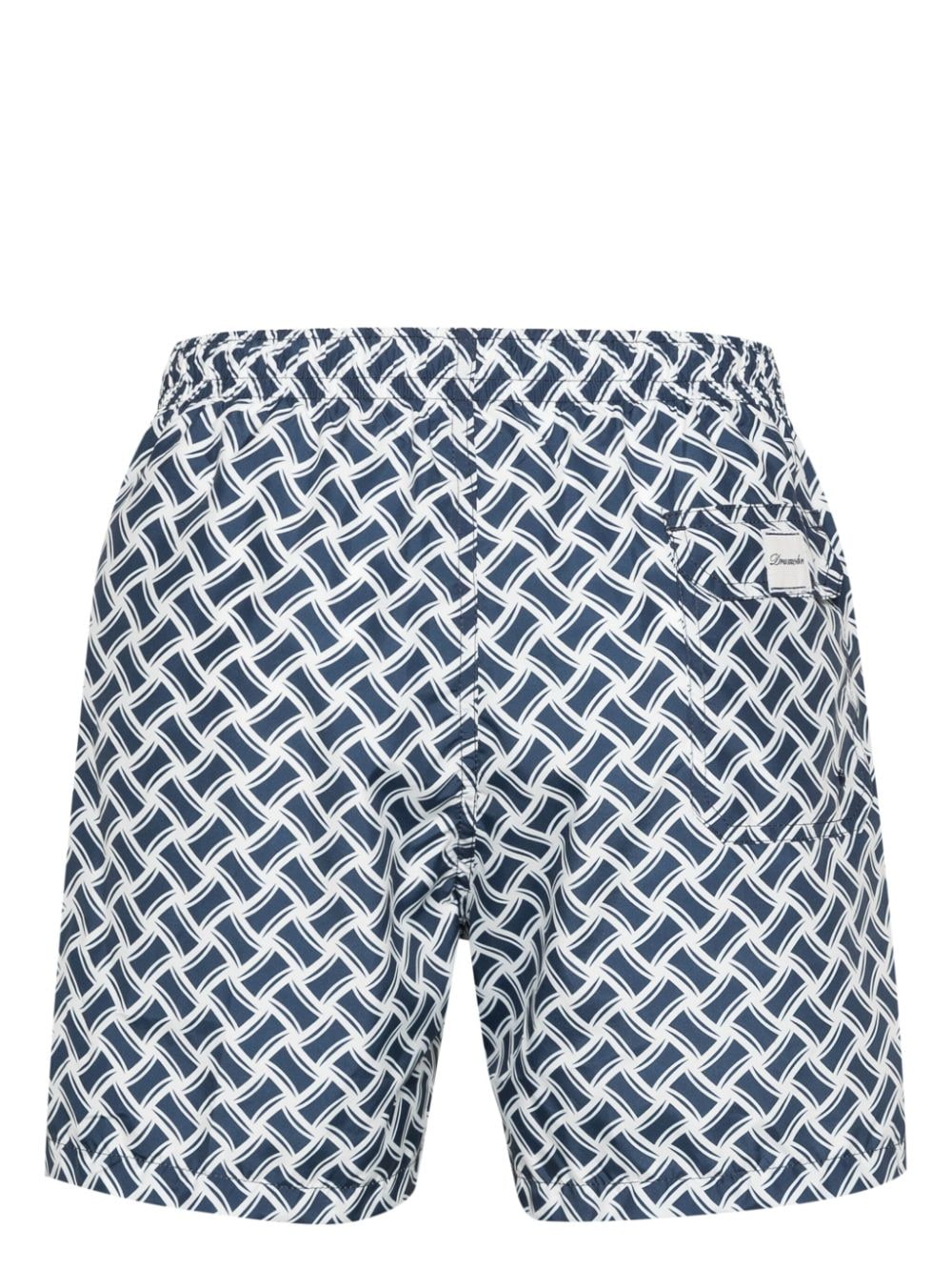 Drumohr Zwembroek met print Blauw