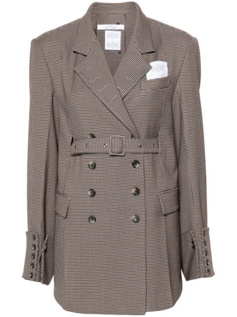 Rokh houndstooth double-breasted blazer