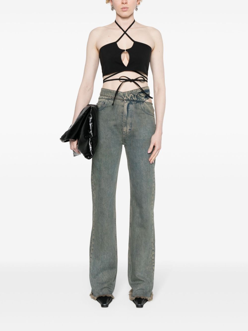 Rokh Cropped top - Zwart