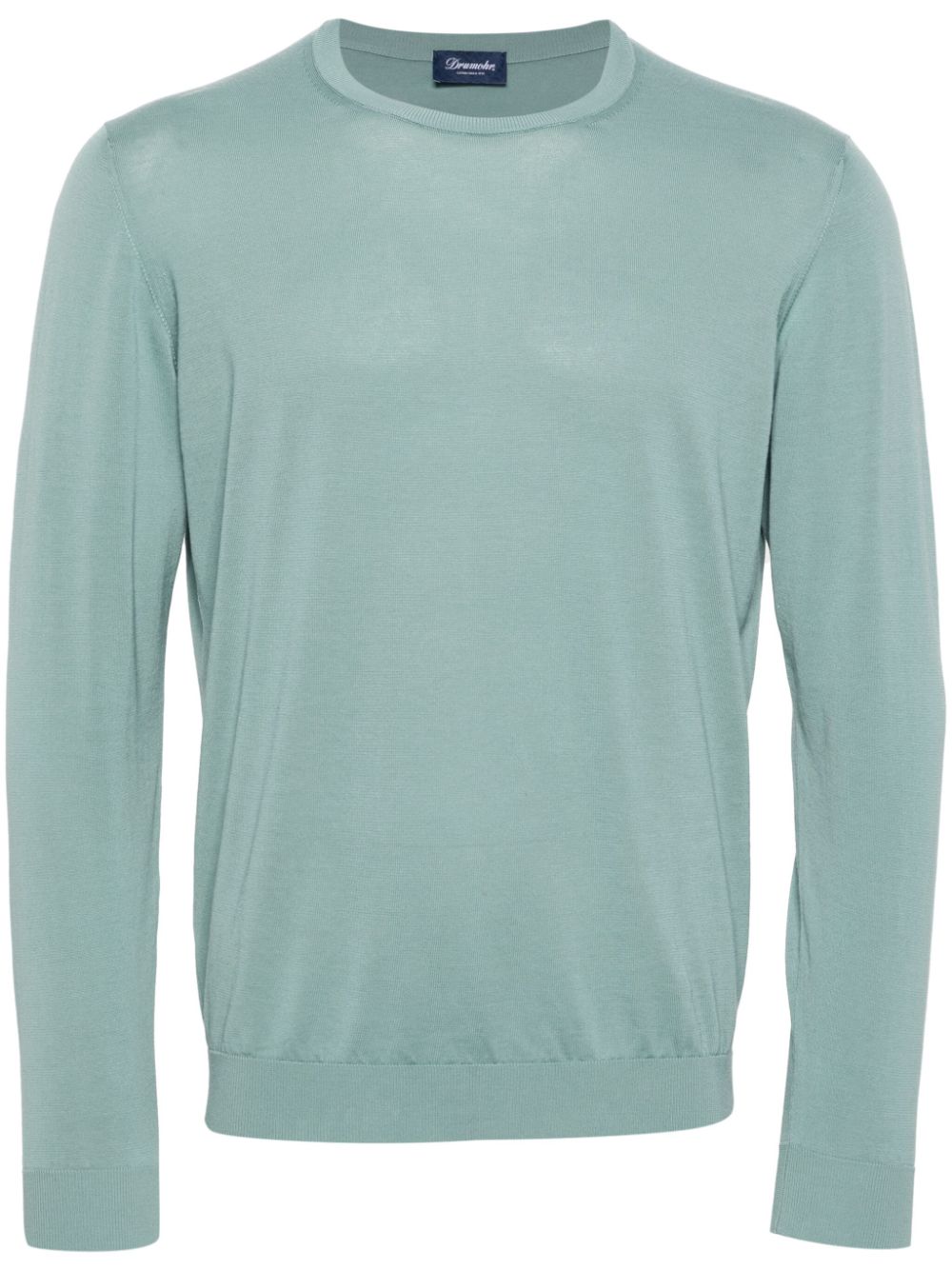 crew-neck cotton jumper