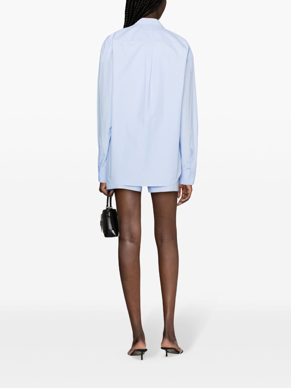 Shop Alexander Wang Poplin Cotton Shirt In Blue