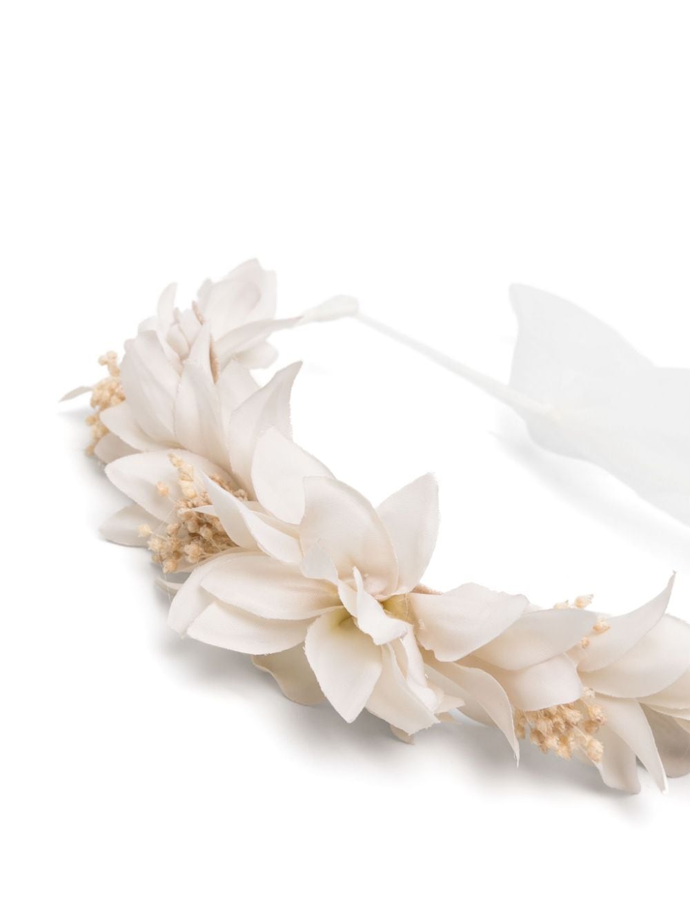 AMAYA floral-appliqué headband - Beige