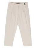 Aspesi Kids tapered-leg cotton chinos - White