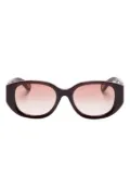Chloé Eyewear Marcie oval-frame sunglasses - Red
