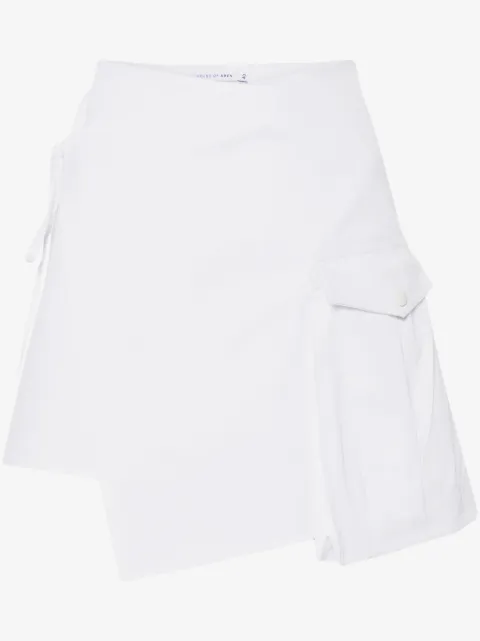 Amen asymmetric twill miniskirt