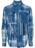 Polo Ralph Lauren patchwork long-sleeve shirt - Blue