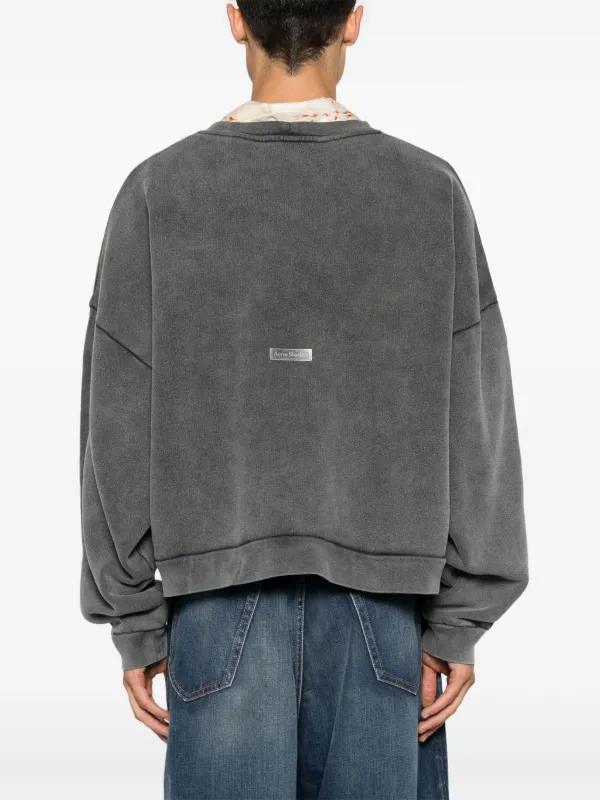 Acne Studios ブルーグレー ダメージスウェット Acne Studios ブルーグレー ダメージスウェット