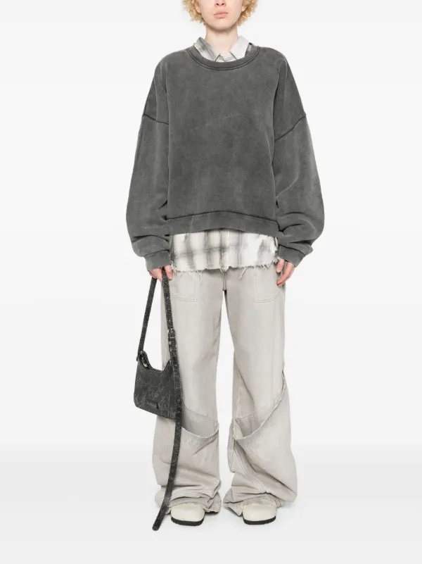 【関税込み】Acne Studios グレー ロゴタグ スウェットシャツ Acne Studios ロゴタグ スウェットシャツ | グレー | FARFETCH JP