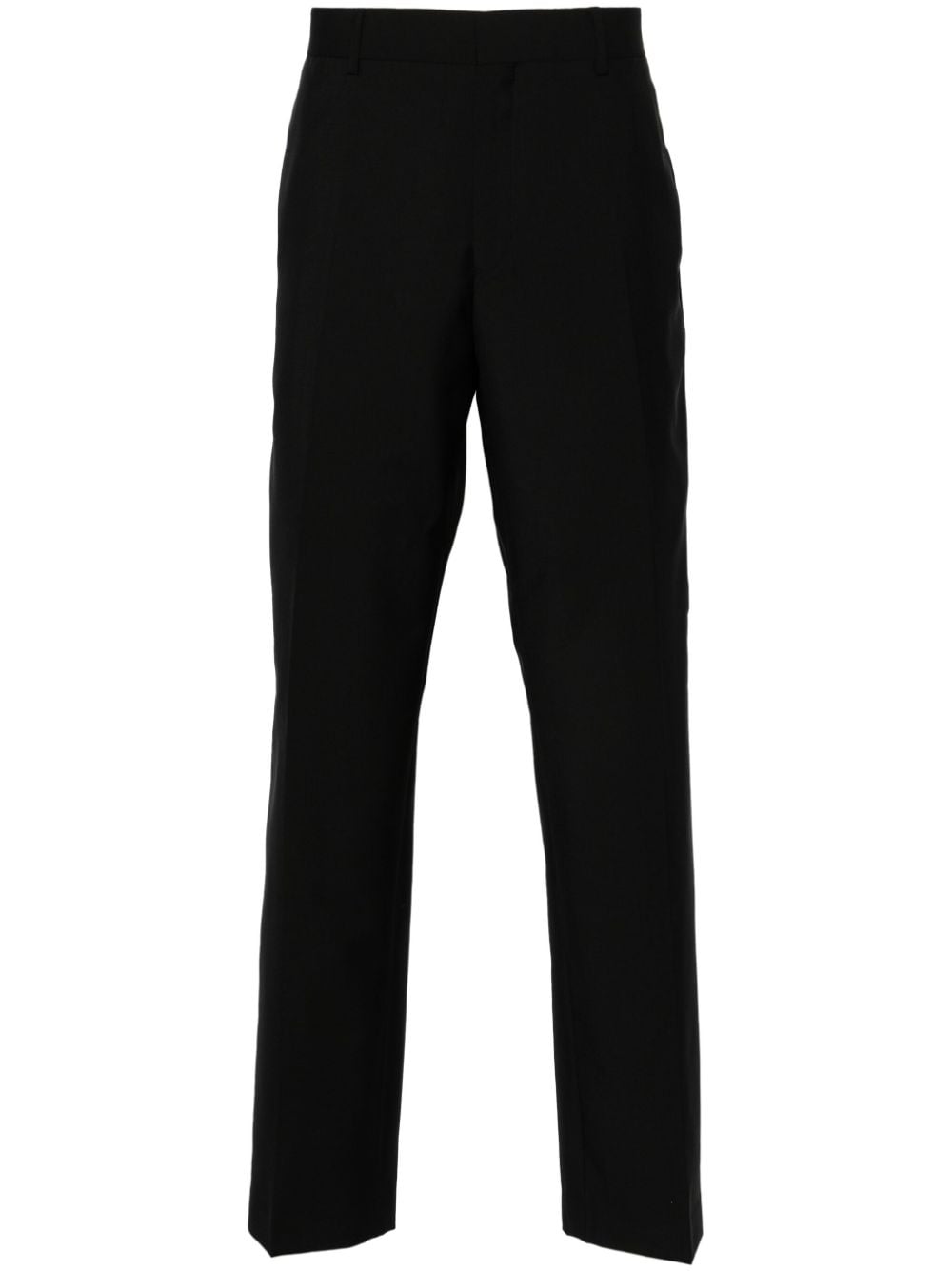 Paul Smith Mohair-blend Tailored Trousers In Black