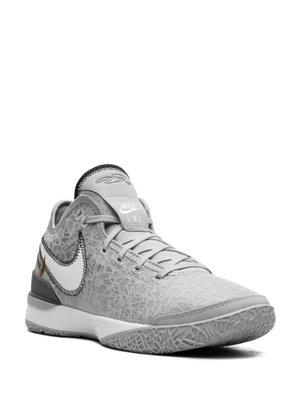 Nike Zoom LeBron NXXT Gen en gris claro y dorado metalizado