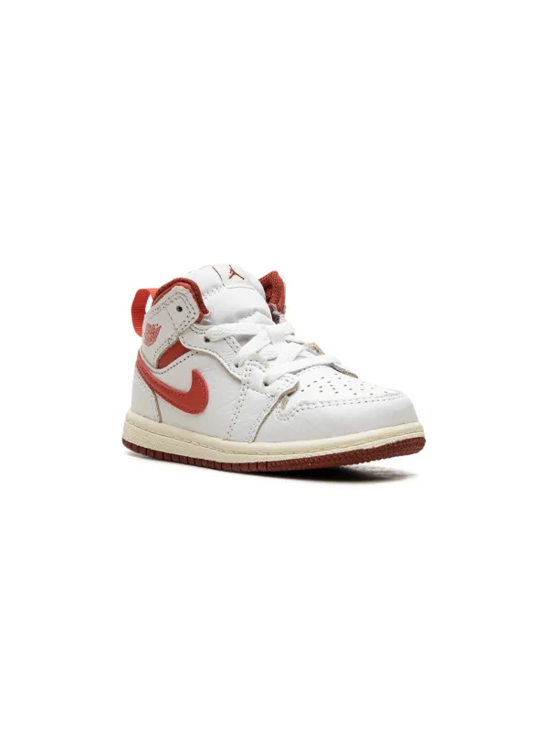 Jordan 1 mid white rose gold on sale