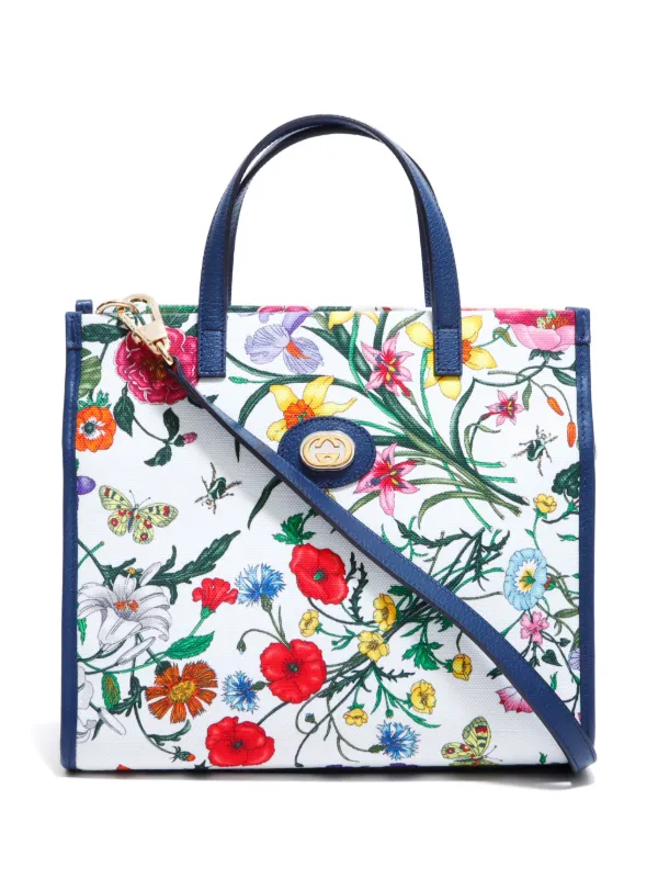 Gucci Pre Owned Flora two way Tote Bag Farfetch