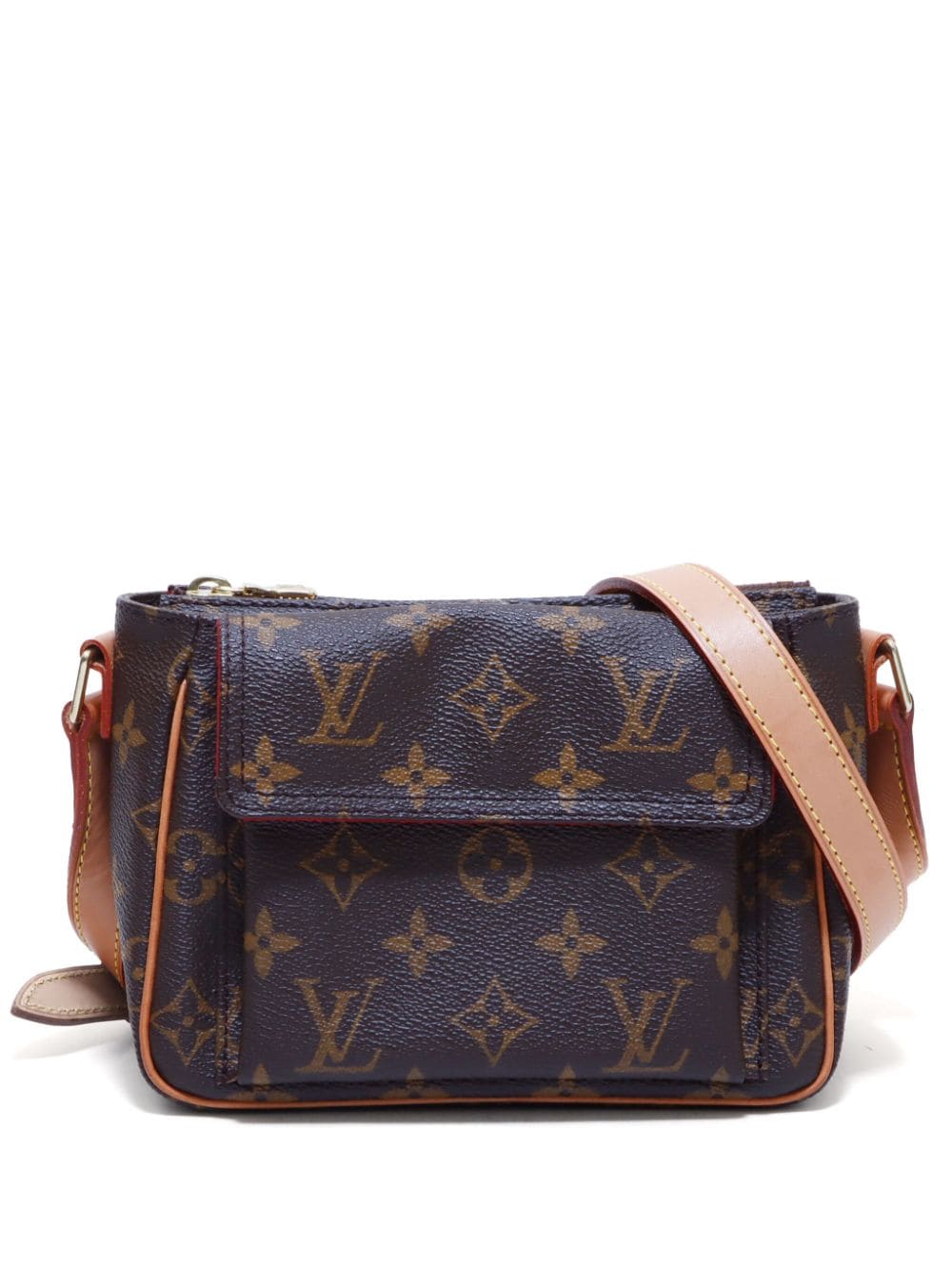 Pre-owned Louis Vuitton 2000s Viva Cite Pm Shoulder Bag In Brown